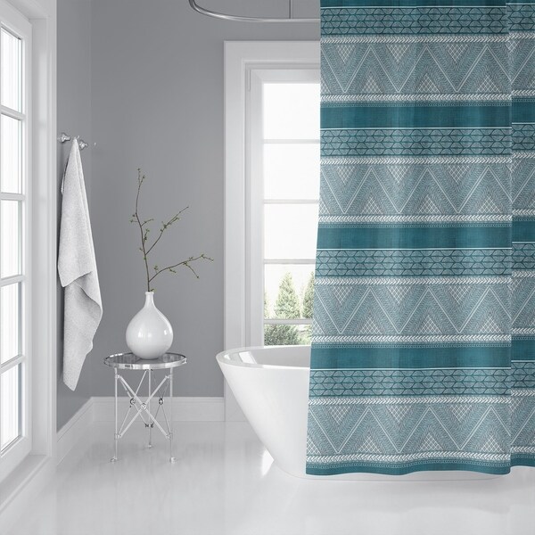 ARTISAN TRIBAL TURQUOISE Shower Curtain By Kavka Designs