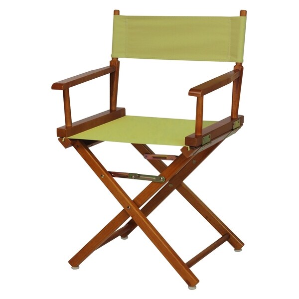 Honey Oak Frame 18-inch Director's Chair