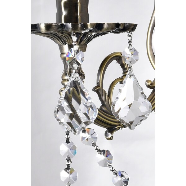 Brass 2 Light Wall Sconce With Antique Brass Finish - Antique Brass