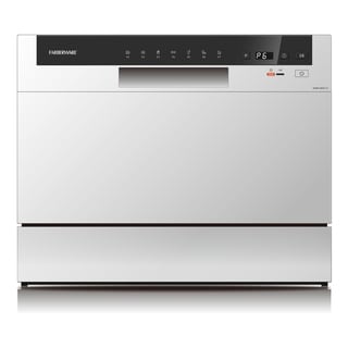 Farberware Professional FCD06ABBWHA 6-Piece Countertop Dishwasher, White