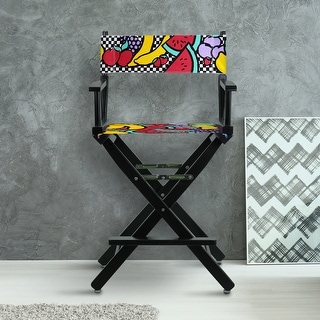 24" Director's Chair Black Frame-Mixed Fruit - 23"W x 19"D x 39.5"H