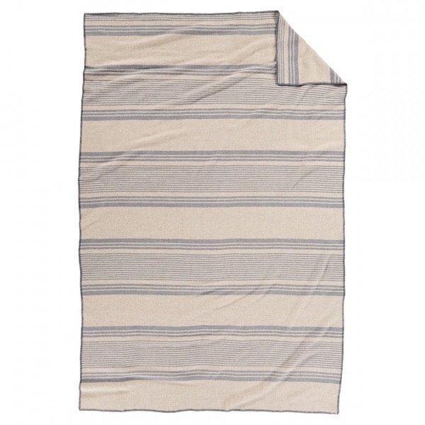 Pendleton EZ-Care Irving Stripe Taupe King Blanket