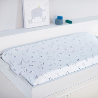 Hello Spud Paper Airplanes Changing Pad Cover - 32" x 16" x 4.5"