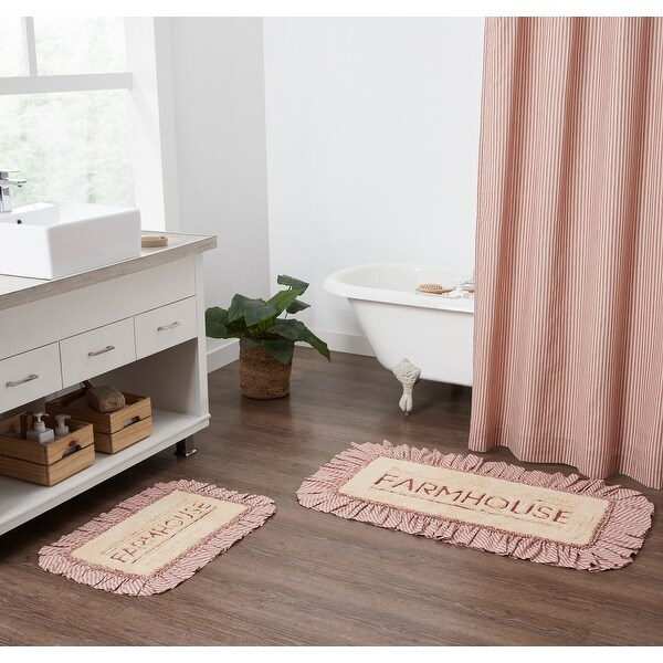 Sawyer Mill Red Farmhouse Bathmat 20x30