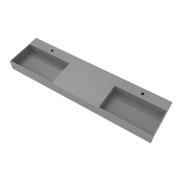 Juniper 72" Solid Surface Bathroom Vanity Top