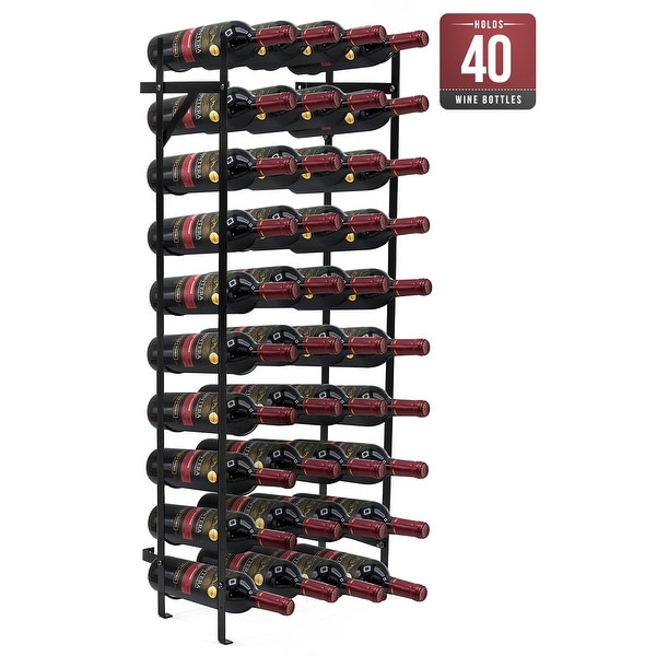 Freestanding Metal Wine Rack - Up to 150 Wine Bottles