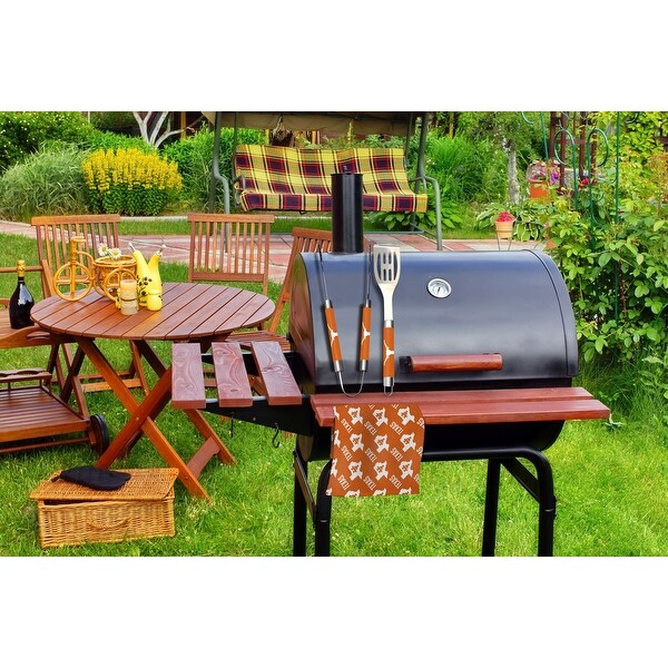 COL 990 Texas BBQ Grill Utensil Set - Orange