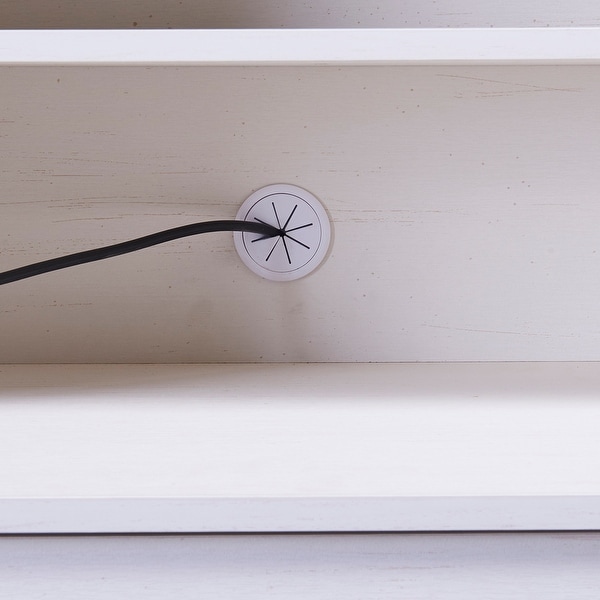 Multifunctional Pantry Cabinet with Glass Doors and Adjustable Shelves
