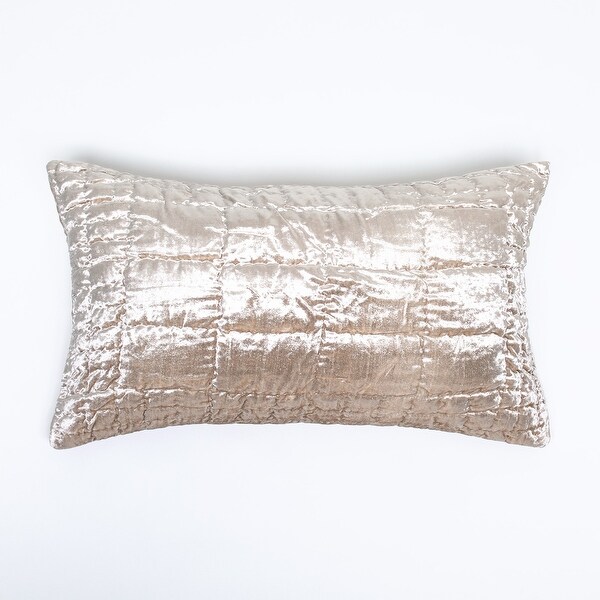 Grednar Oyster Cotton Velvet Pillow Sham