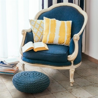 Merola Tile Kings Aurora Encaustic 17.63" x 17.63" White Ceramic Floor and Wall Tile