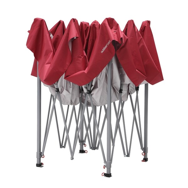 Ainfox Ourdoor Pop-up Canopy Tent with 4 Removable Sidewalls and 4 Transparent Windows