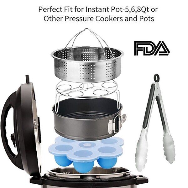 FITNATE 8 Pack Steamer Pressure Cooker Pot