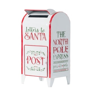 Seasonal Abode Tin Letters to Santa Mail Box