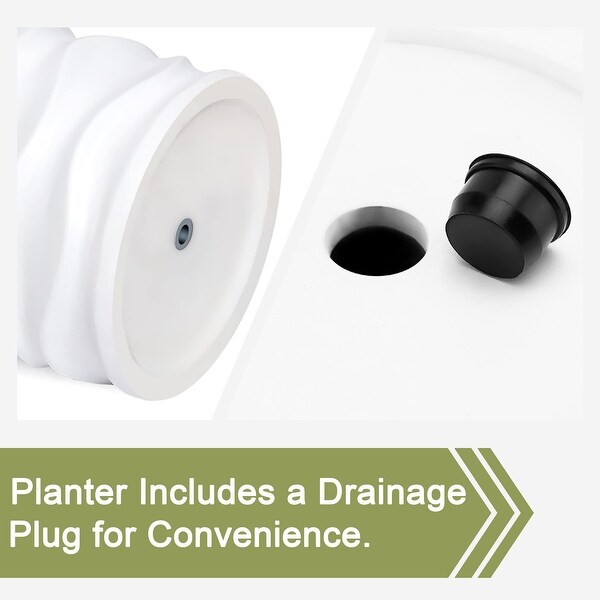 Planters, Set of 2 Garden Plant Pots, Planting Flower Pots, Flower Plant Pot Outdoor Planters, Balcony Garden Planter