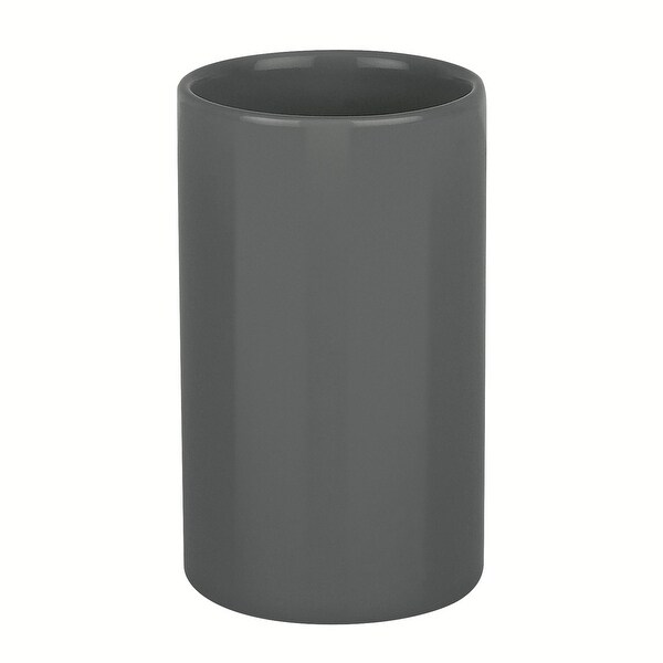 3-Piece Countertop Accessories Set Spirella Tube Dark Gray Stoneware - Dark Gray