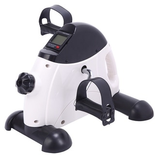 Portable Home Use Hands and Feet Trainer Mini Exercise Bike White & Black