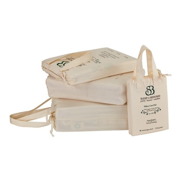 Sleep & Beyond Organic Cotton Sateen Sheet Set Steel Grey