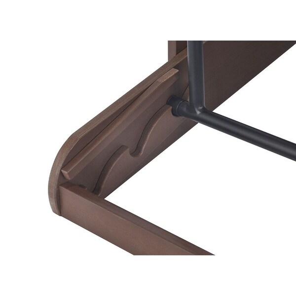 TRINITY EcoStorage Reclining Adirondack Chair, Espresso Brown