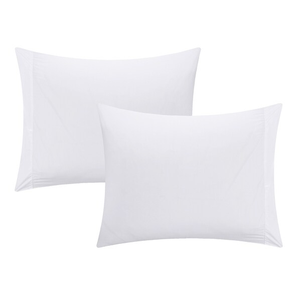 Porch & Den Midtown White Pintuck Microfiber 10-piece Bed in a Bag