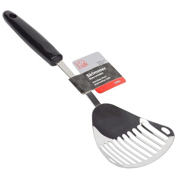 Chef Craft 12.5" Select Stainless Steel Slotted Skimmer Spoon
