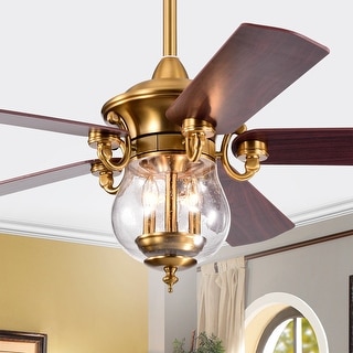 Anisma Anna 28 Inch Mid-Century Modern Style Lighted Ceiling Fan with Remote