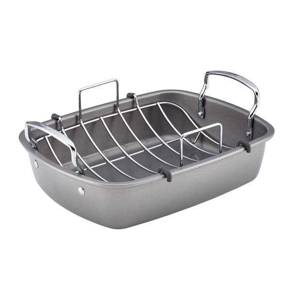 Circulon Nonstick Bakeware 17 x 13-inch Roaster with U-Rack