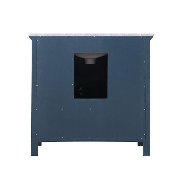 Altair Isla Single Bathroom Vanity Set and Aosta White Countertop without Mirror