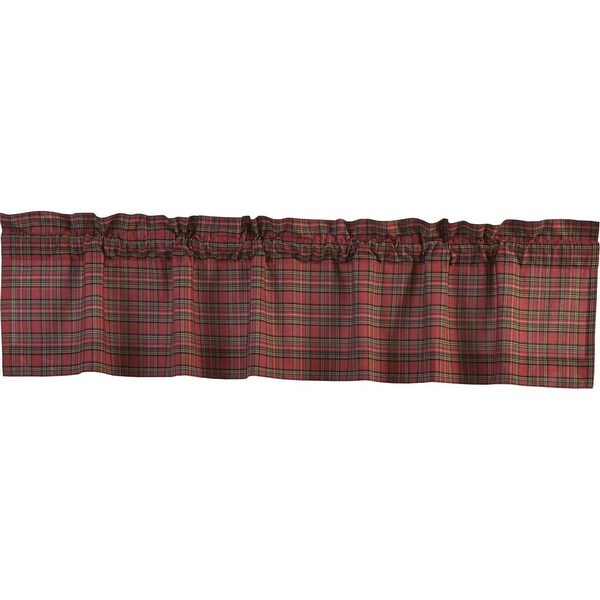 Tartan Red Plaid Valance