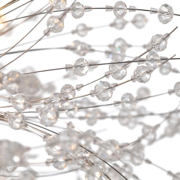 8 - Light Modern Sputnik Pendant Chandelier with Crystal Beaded