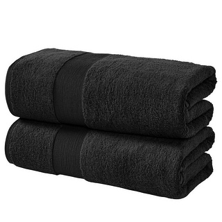 Fabstyles Camelot Bath Sheet 600 GSM Zero-Twist Cotton Set of 2 - 36"x67"