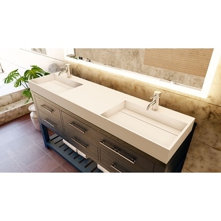 Juniper 72" Solid Surface Bathroom Vanity Top