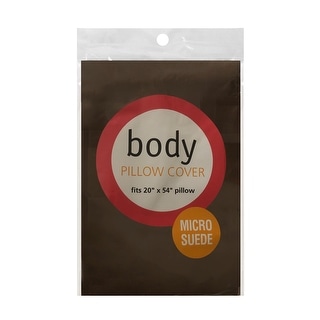 Fresh Ideas Microsuede Body Pillow Cover 2-Pack
