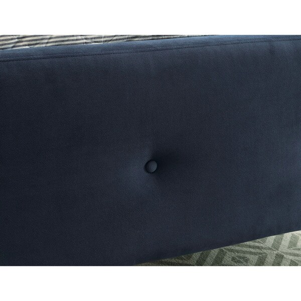 Sise Mid-century Modern Twin Fabric Upholstered Platform Bed by Furniture of America