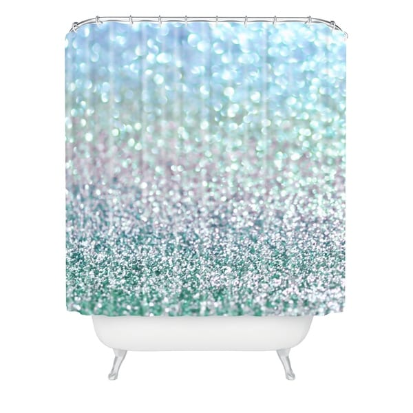 Deny Designs Lisa Argyropoulos Blue Mist Snowfall Shower Curtain