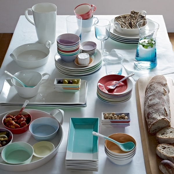 Royal Doulton 1815 Mixed Patterns Salad Plate 9.4" Set/4 Bright Colors