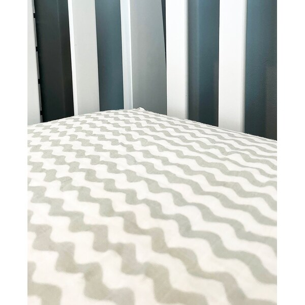 Baby Waves Muslin Crib Sheet - N/A