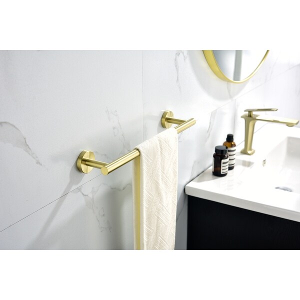 6 Piece Stainless Steel Bathroom Towel Rack Set Wall Mount SUS304 Stainless Steel