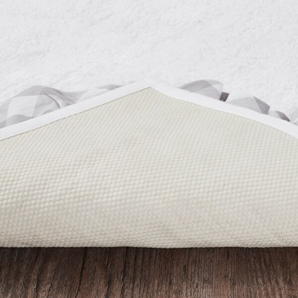 Annie Buffalo Grey Check Bathmat 20x30