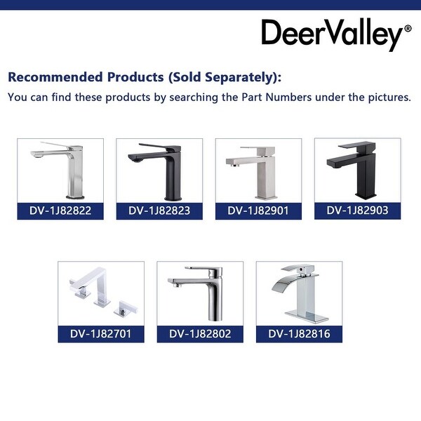 DeerValley Ursa 20"L x 16"W Undermount Bathroom Sink with Overflow