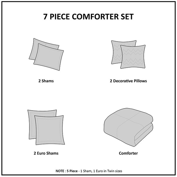 The Curated Nomad Largo Cotton 7-piece Comforter Set