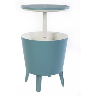 Modern Cool Bar Outdoor Patio Furniture and Hot Tub Side Table with 7.5 Gallon Beer