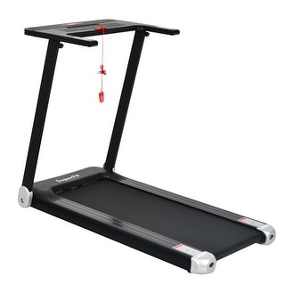 SuperFit Folding Electric Treadmill Compact Walking Running Machine - 44.5'' x 23'' x 37''