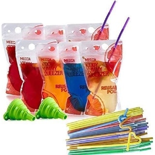 Reusable Drink Pouches - 402 Piece Environmentally Friend