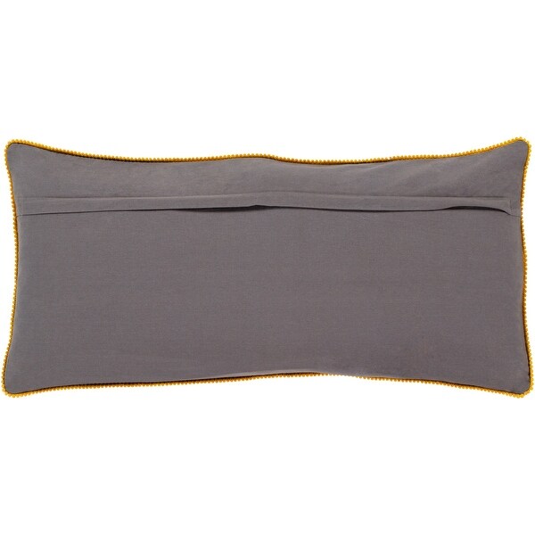 Abilene Hand Embroidered Global Lumbar Throw Pillow