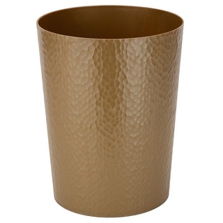 Bath Bliss Hammered Textured Trash Can
