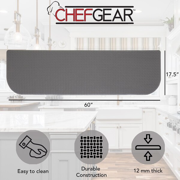 Chef Gear Playa Wedge Basketweave Anti-Fatigue Kitchen Wellness Mats