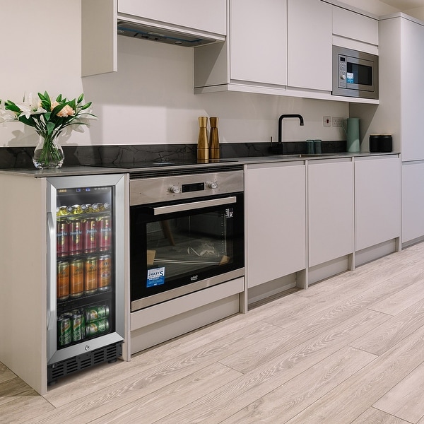 Lanbo 15-inch 70-can Beverage Cooler with Built-in Compressor