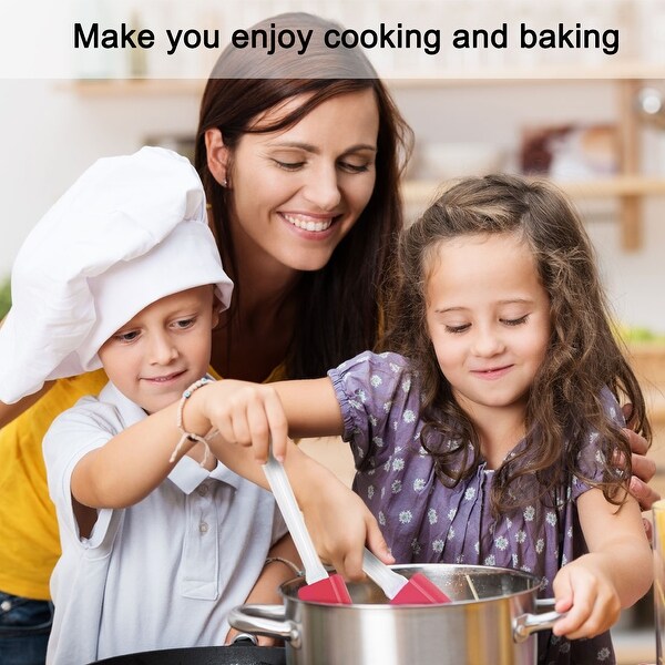 pcs Flexible Silicone Spatula Heat Resistant Non Stick for Cooking - 9.6" x 1.9"(L*W)