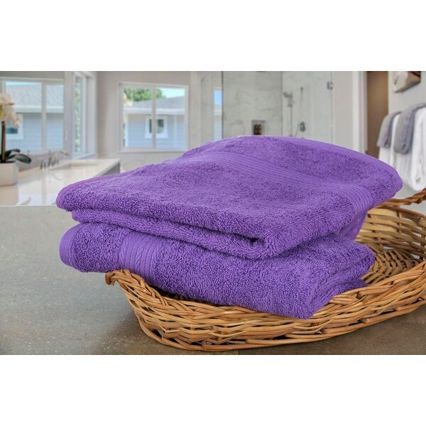Pure Cotton 600 GSM Hand Towel by Ample Decor- Pack of 2