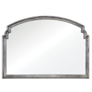 Uttermost Via Della Silver Decorative Wall Mirror - Antique Silver - 41.875x29.25x1.25